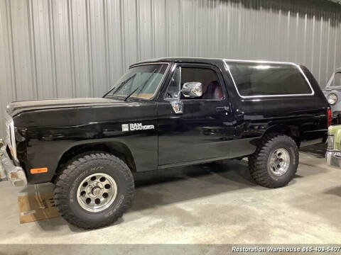 1984 Dodge Ramcharger for sale at RESTORATION WAREHOUSE in Knoxville TN