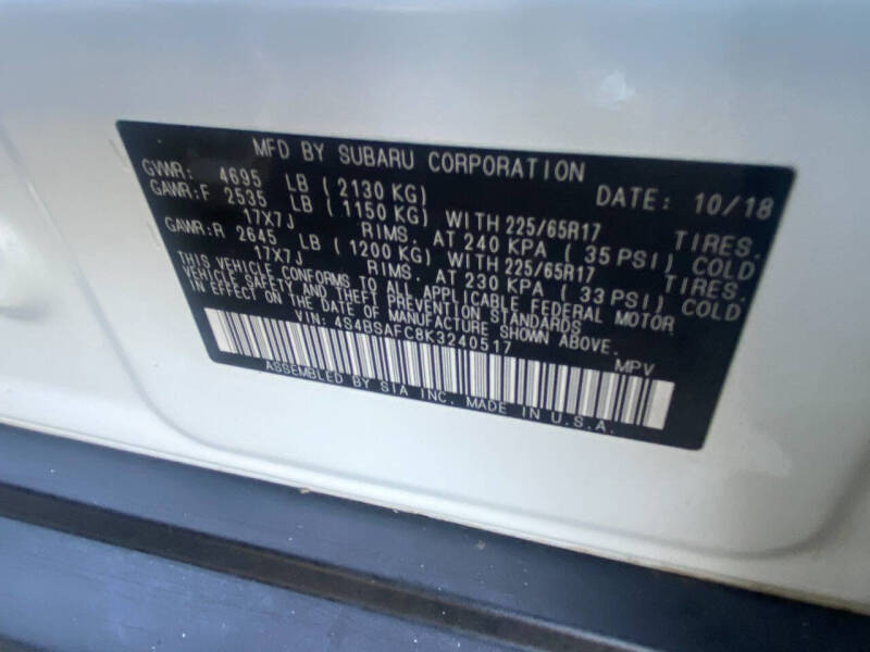 2019 Subaru Outback 2.5i Premium