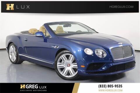 2016 Bentley Continental for sale at HGREG LUX EXCLUSIVE MOTORCARS in Pompano Beach FL