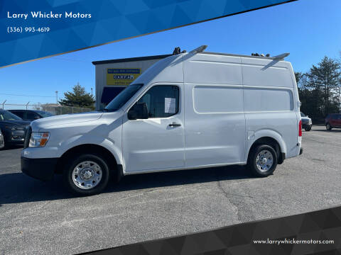 2018 Nissan NV for sale at Larry Whicker Motors in Kernersville NC