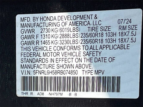 2024 Honda Odyssey EX