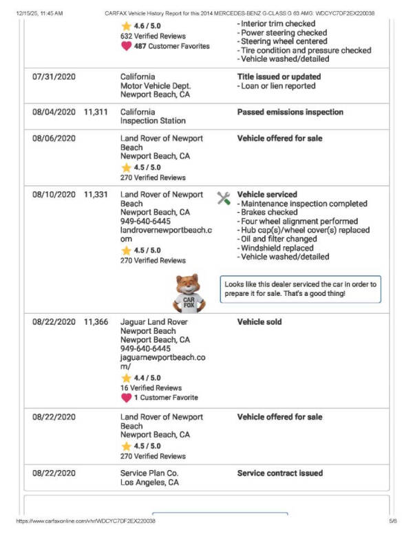 2014 Mercedes-Benz G-Class G 63 AMG