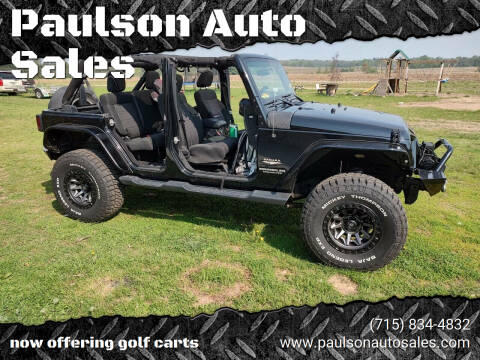 2012 Jeep Wrangler Unlimited for sale at Paulson Auto Sales and custom golf carts in Chippewa Falls WI