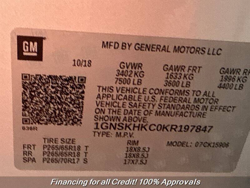 2019 Chevrolet Suburban LT