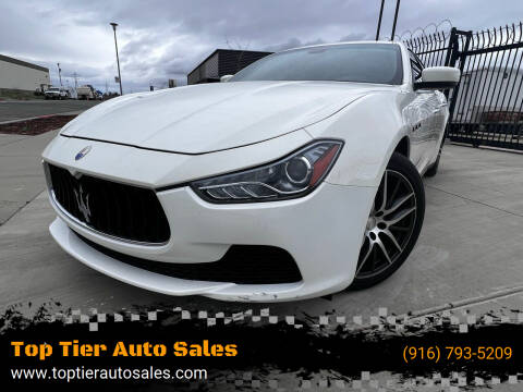 2014 Maserati Ghibli for sale at Top Tier Auto Sales in Sacramento CA