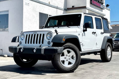 2016 Jeep Wrangler Unlimited for sale at Fastrack Auto Inc in Rosemead CA