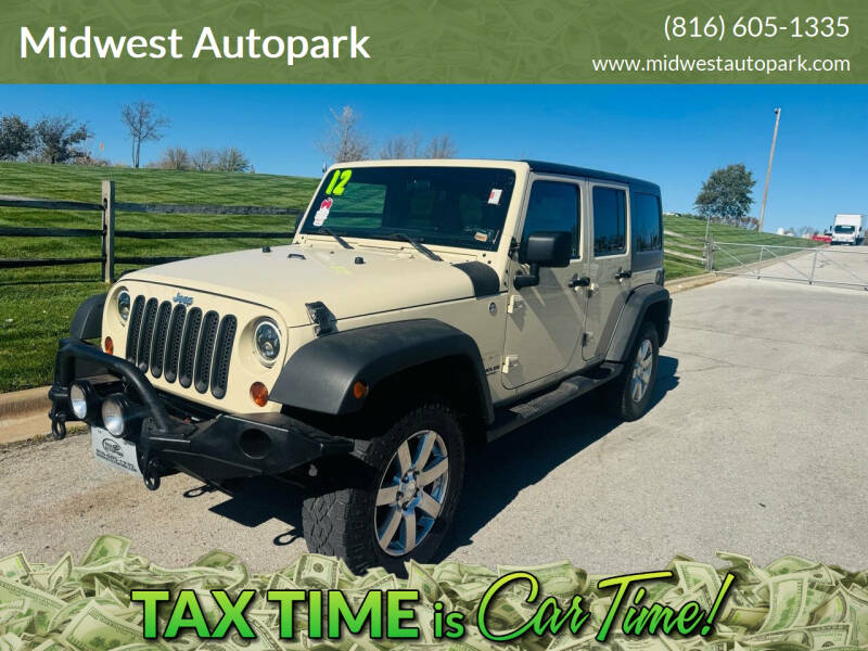2012 Jeep Wrangler Unlimited for sale at Midwest Autopark in Kansas City MO