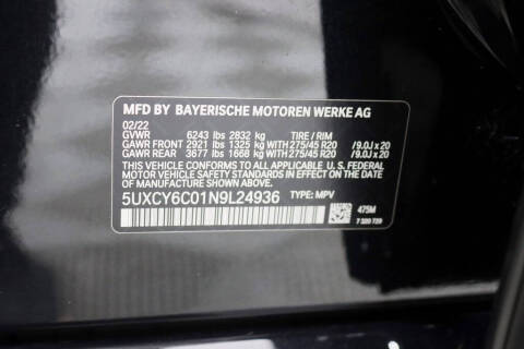 2022 BMW X6 xDrive40i