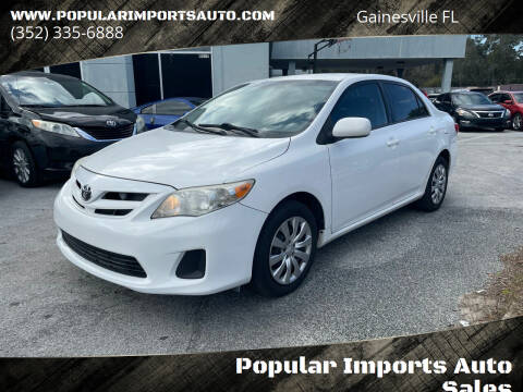 2012 Toyota Corolla for sale at Popular Imports Auto Sales in Gainesville FL