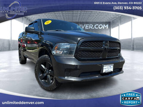 2017 RAM 1500 for sale at Unlimited Auto Sales in Denver CO