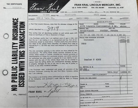 1979 Lincoln Continental