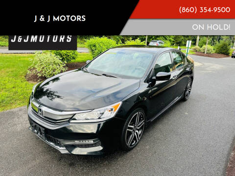 2016 Honda Accord for sale at J & J MOTORS in New Milford CT
