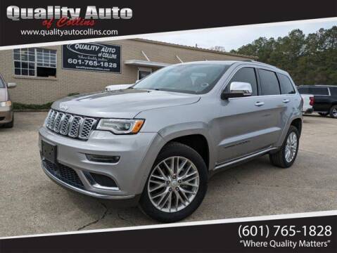 2018 Jeep Grand Cherokee for sale at Quality Auto of Collins in Collins MS