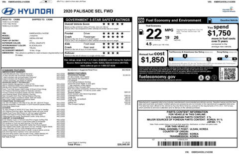 2020 Hyundai Palisade SEL