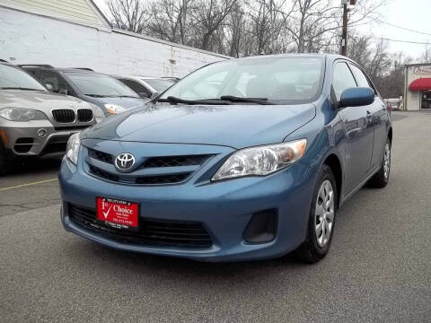 2013 Toyota Corolla for sale at 1st Choice Auto Sales in Fairfax VA