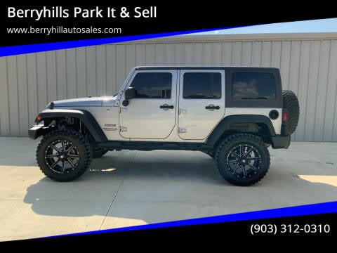2016 Jeep Wrangler Unlimited for sale at TX PREMIER TRAILERS LLC in Flint TX