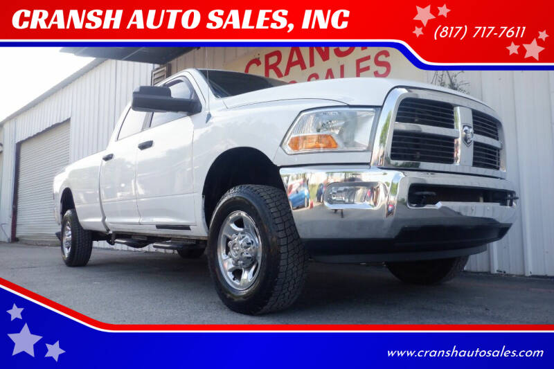 2012 RAM 3500 for sale at CRANSH AUTO SALES, INC in Arlington TX