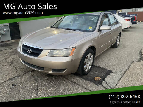 2008 Hyundai Sonata for sale at MG Auto Sales in Pittsburgh PA