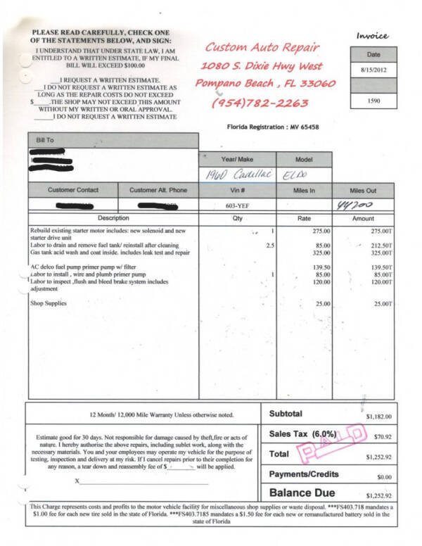 1960 Cadillac Eldorado