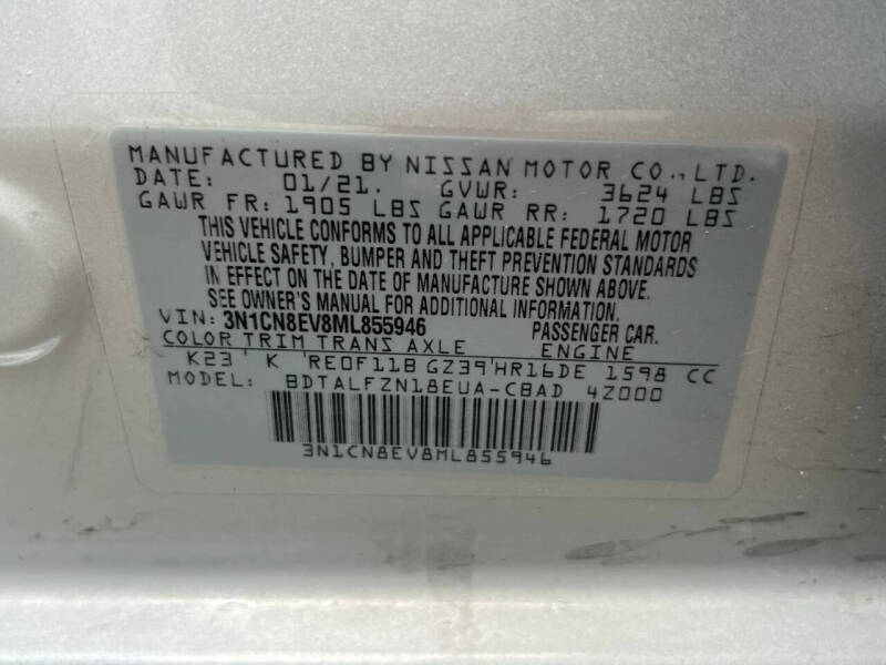 2021 Nissan Versa SV