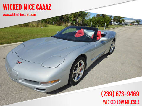 2002 Chevrolet Corvette for sale at WICKED NICE CAAAZ in Cape Coral FL