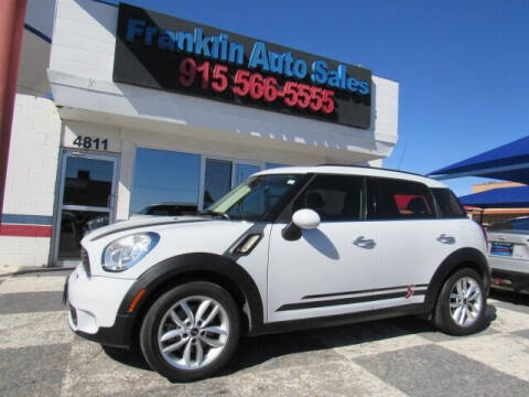 2012 MINI Cooper Countryman for sale at Franklin Auto Sales in El Paso TX