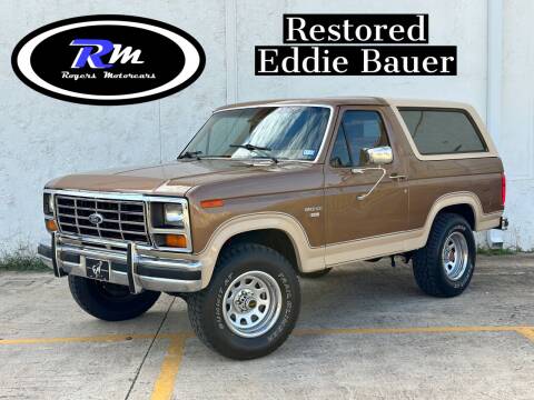 1985 Ford Bronco for sale at ROGERS MOTORCARS in Houston TX