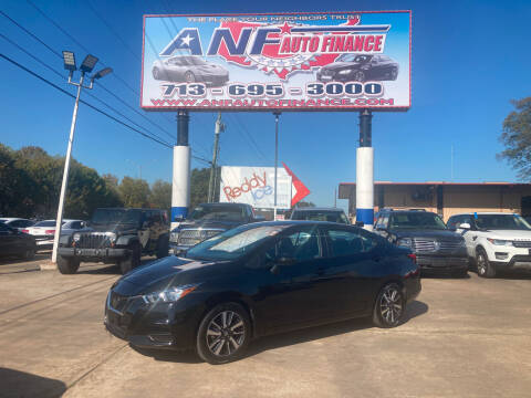 2021 Nissan Versa for sale at ANF AUTO FINANCE in Houston TX