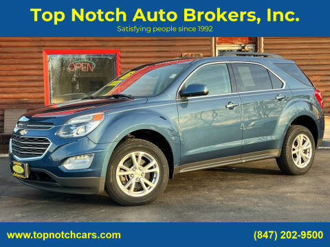 2016 Chevrolet Equinox for sale at Top Notch Auto Brokers, Inc. in McHenry IL