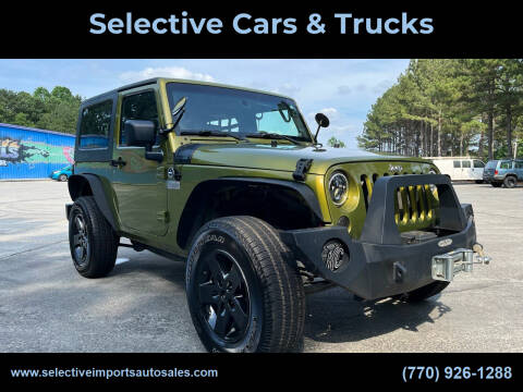 2010 Jeep Wrangler for sale at Selective Cars & Trucks in Woodstock GA