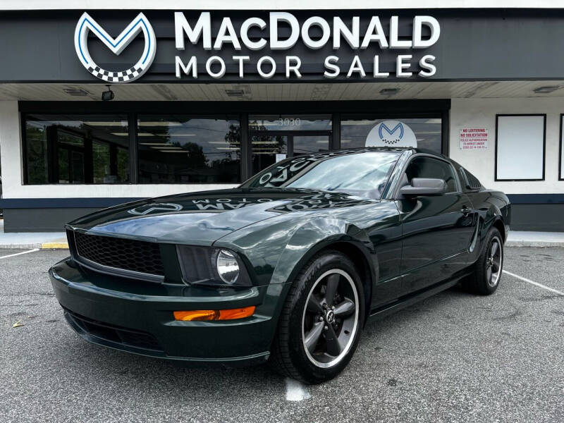 2008 Ford Mustang for sale at MacDonald Motor Sales in High Point NC