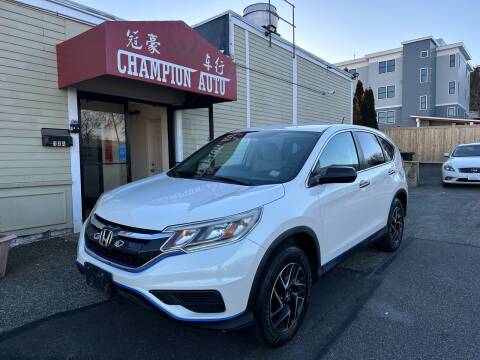 2016 Honda CR-V for sale at Champion Auto LLC in Quincy MA