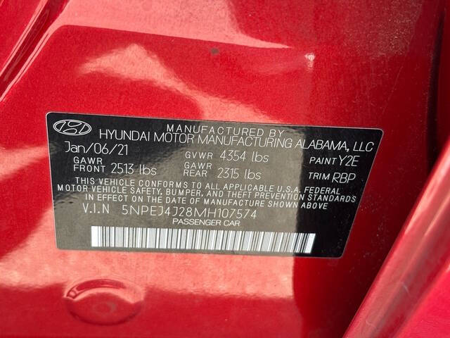 2021 Hyundai Sonata 25