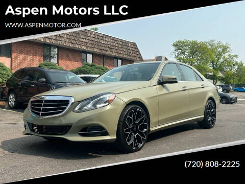 2014 Mercedes-Benz E-Class for sale at Aspen Motors LLC in Denver CO