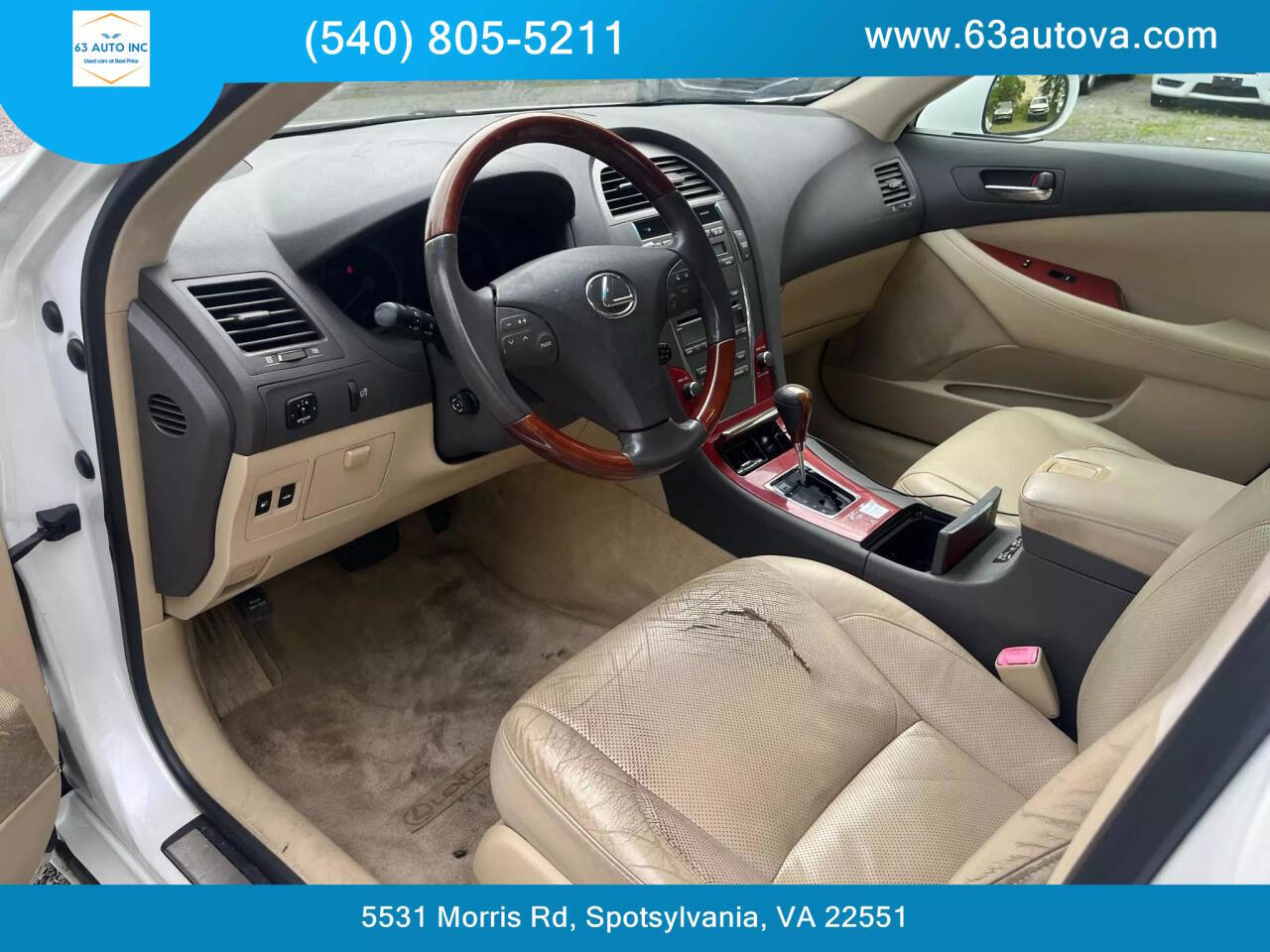 2008 Lexus ES 350 for sale at 63 Auto Inc in Spotsylvania, VA