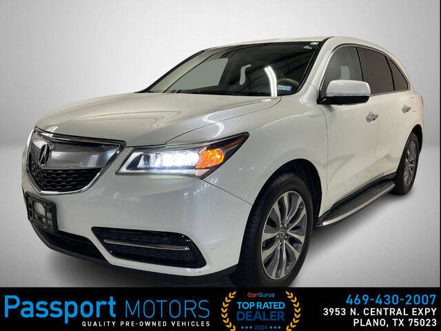 2015 Acura MDX for sale at Passport Motors Auto Leasing in Plano TX