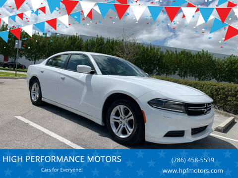 2015 Dodge Charger for sale at HIGH PERFORMANCE MOTORS in Hollywood FL
