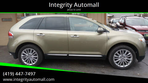 2013 Lincoln MKX for sale at Integrity Automall in Tiffin OH