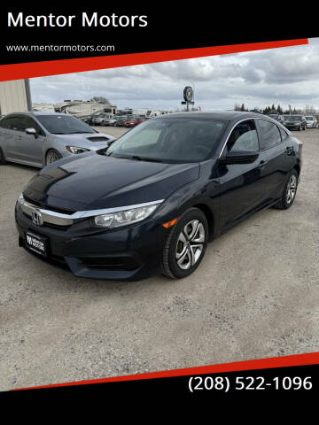 2016 Honda Civic for sale at Mentor Motors in Idaho Falls ID