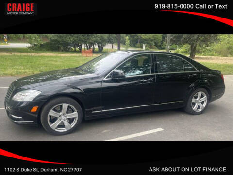 2010 Mercedes-Benz S-Class for sale at CRAIGE MOTOR CO in Durham NC