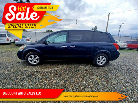 2007 Nissan Quest for sale at DISCOUNT AUTO SALES LLC in Spanaway WA