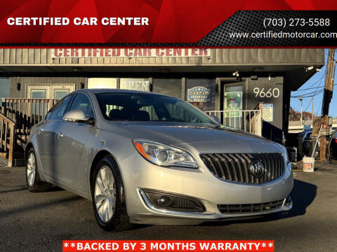 2014 Buick Regal for sale at CERTIFIED CAR CENTER in Fairfax VA