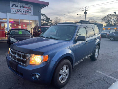 2010 Ford Escape for sale at AutoPro Virginia LLC in Virginia Beach VA