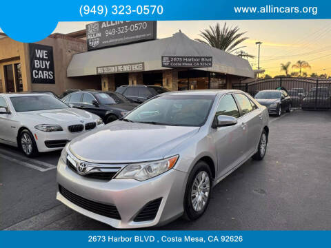 2012 Toyota Camry for sale at Allin Cars in Costa Mesa CA