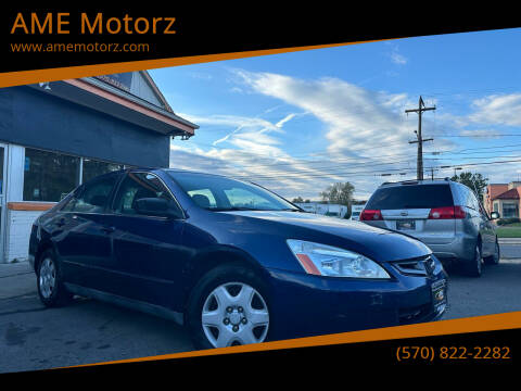 2005 Honda Accord for sale at AME Motorz in Wilkes Barre PA