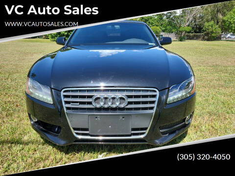 2012 Audi A5 for sale at VC Auto Sales in Miami FL