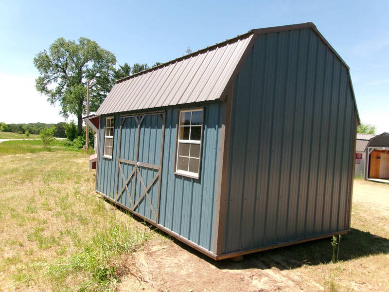 10 x 16 vertical metal side lofted barn