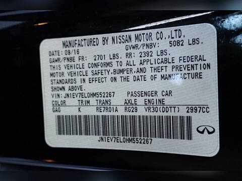 2017 Infiniti Q60 3.0T Sport