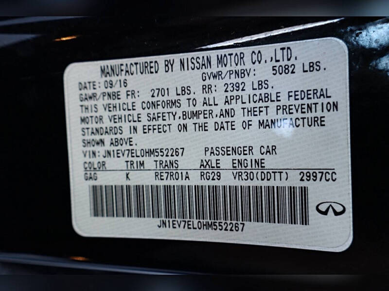 2017 Infiniti Q60 3.0T Sport