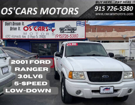 2001 Ford Ranger for sale at Os'Cars Motors in El Paso TX